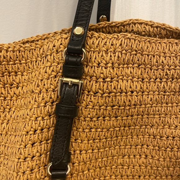 Like new! Michael Kors raffia handbag - Picture 3 of 11